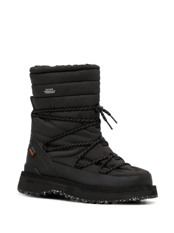 All black deals snow boots