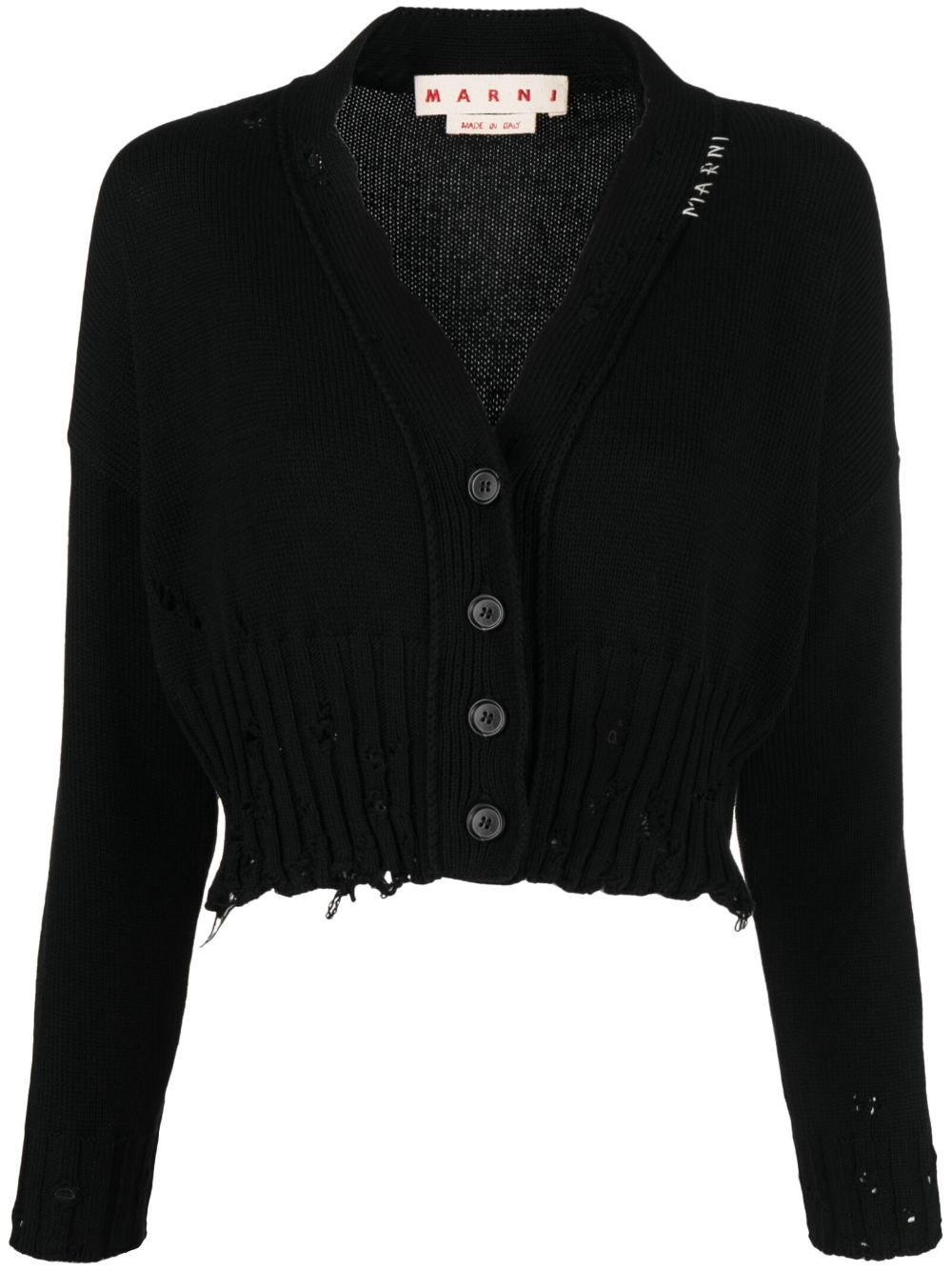 Image 1 of Marni distressed cropped cardigan