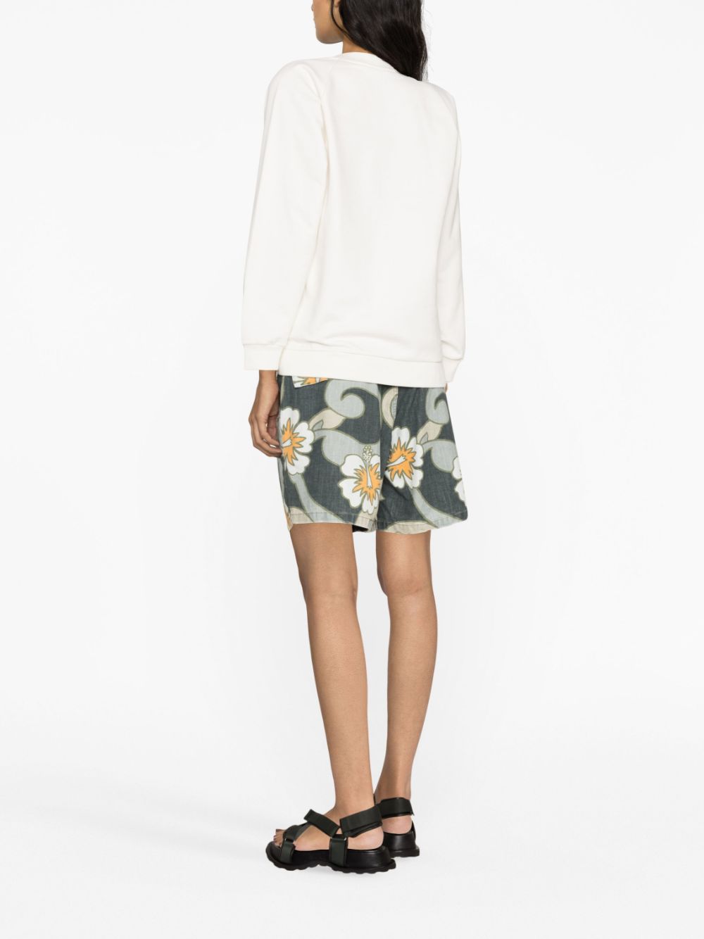 Marni logo-print cotton sweatshirt Women