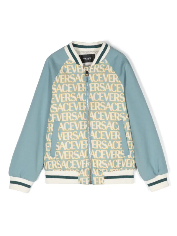 Versace white bomber clearance jacket