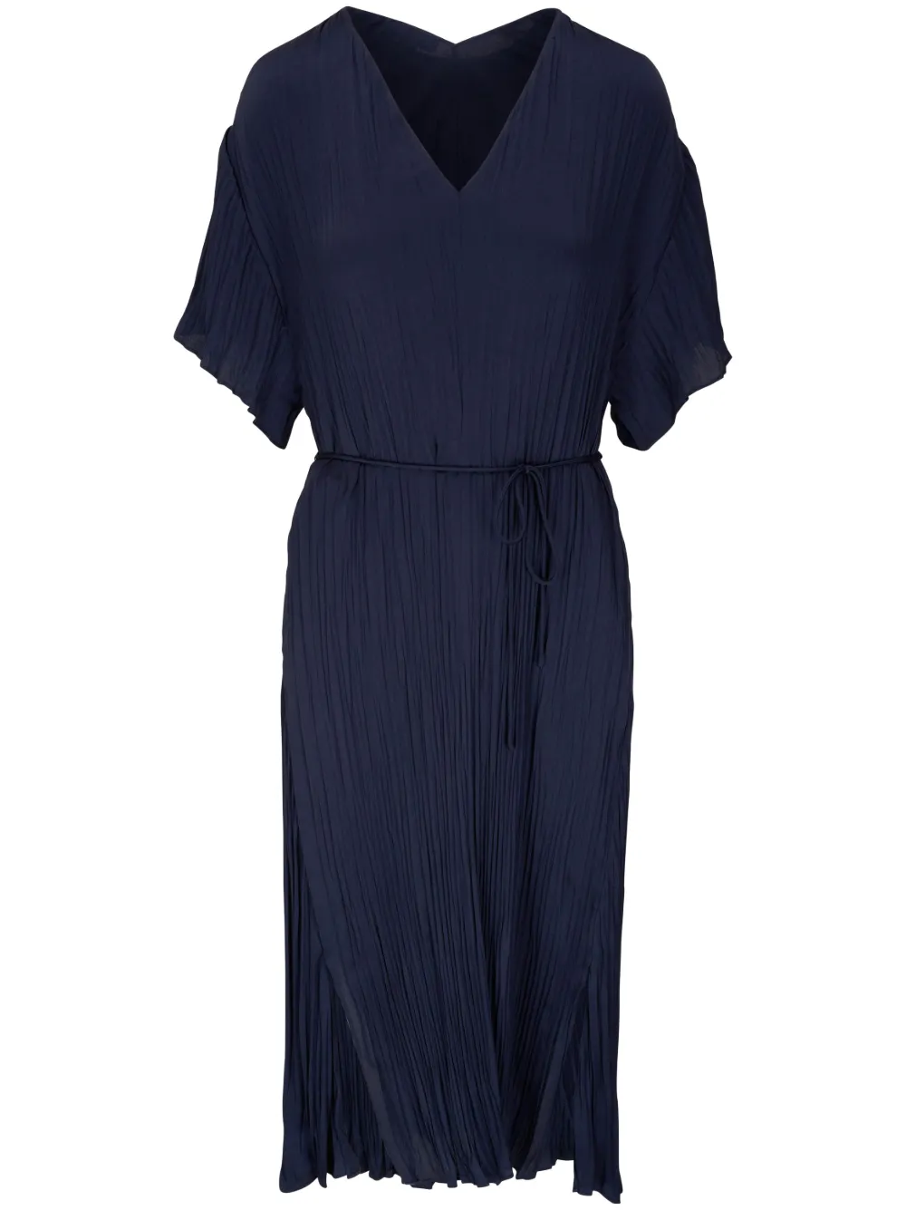 Vince V-neck pleated dress | Blue | Image 1