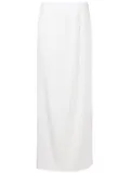 Neriage pleated maxi skirt - White