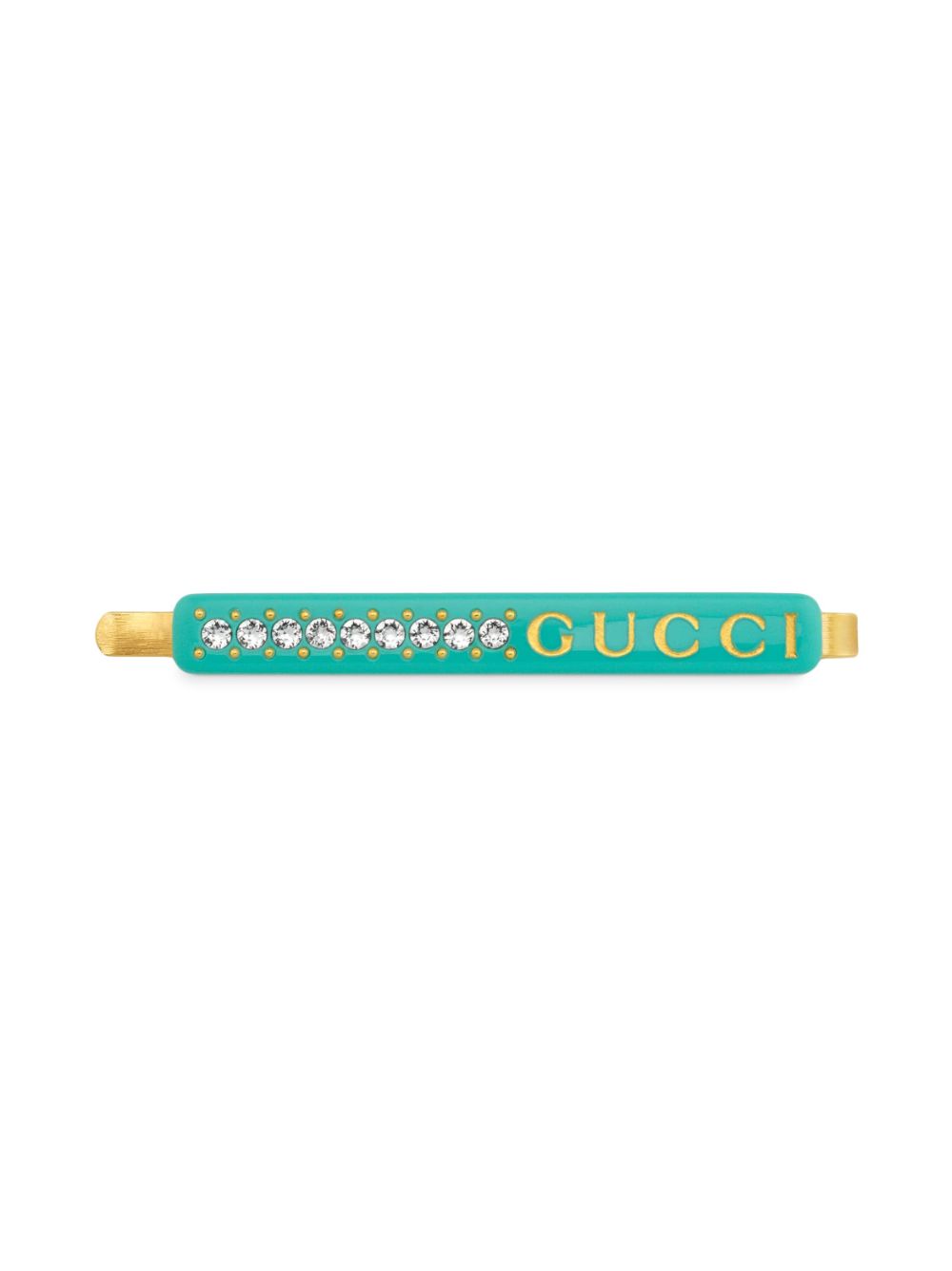 Gucci Crystal Logo Hair Clip - Farfetch