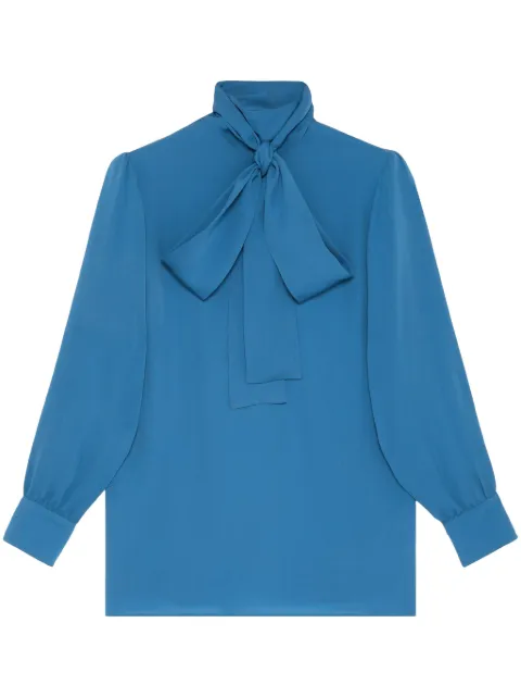 Gucci tie-neck silk blouse