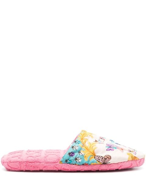 Versace - Butterflies terry-cloth slippers