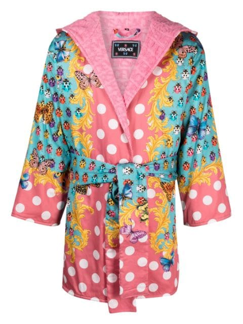 Versace - Butterflies terry-cloth bathrobe