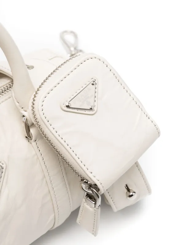 Prada ナッパアンティーク レザー ハンドバッグ | ニュートラル