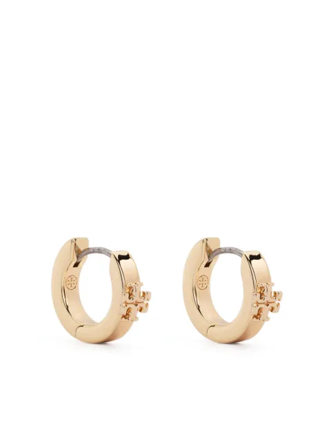 Tory Burch Double T-motif polished earrings