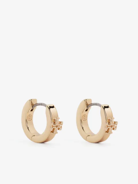 Tory Burch Double T-motif polished earrings