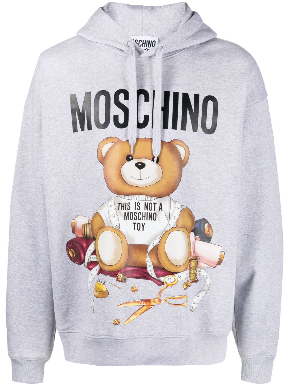 Teddy Bear-print cotton hoodie