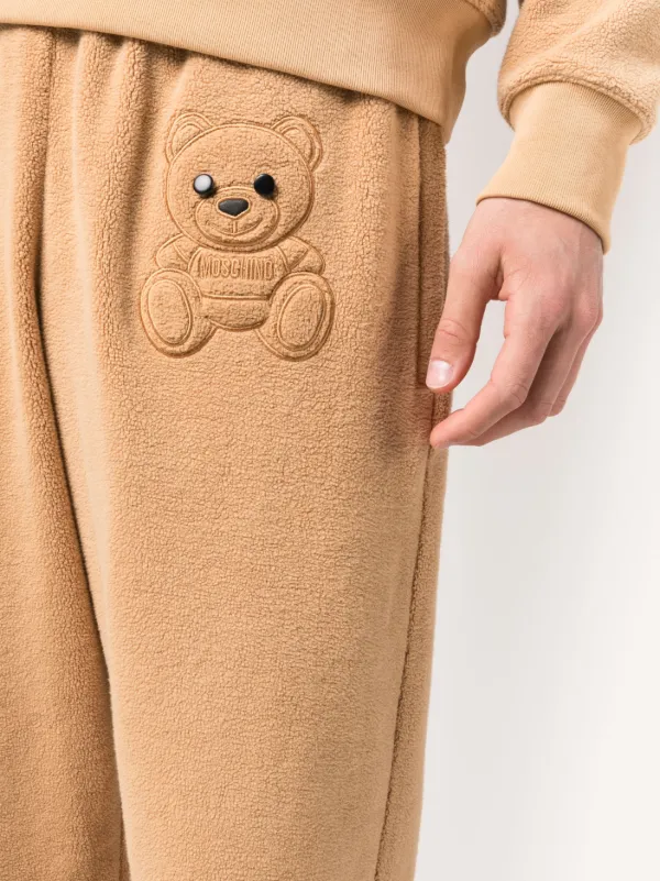 Moschino embroidered-teddy Fleece Track Pants - Farfetch