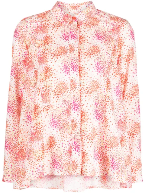 Paule Ka abstract-pattern print cotton shirt 