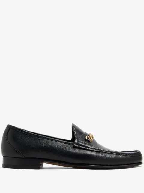 TOM FORD chain-link leather loafers