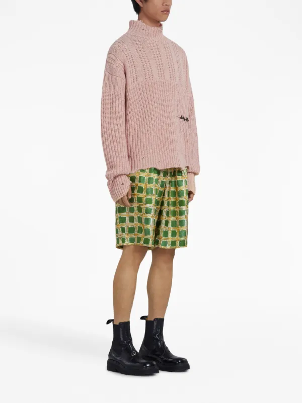【関税込み】Marni ブルー＆グリーン Parade ショートパンツ 関税込み】Marni ブルー＆グリーン Parade ショートパンツ