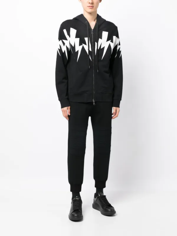 Neil Barrett low-rise Elasticated Track Pants | Black | FARFETCH
