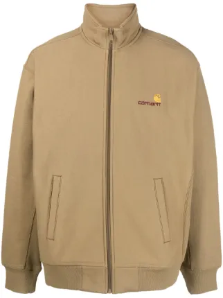 Carhartt WIP logo-embroidered high-neck Jacket - Farfetch 