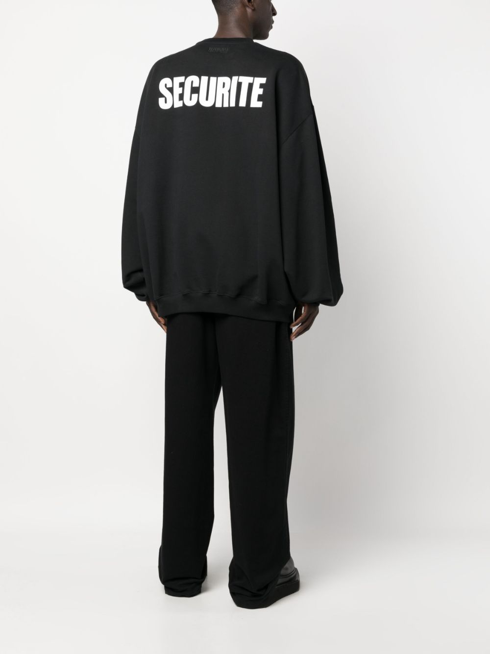 VETEMENTS Trui met logoprint - Zwart