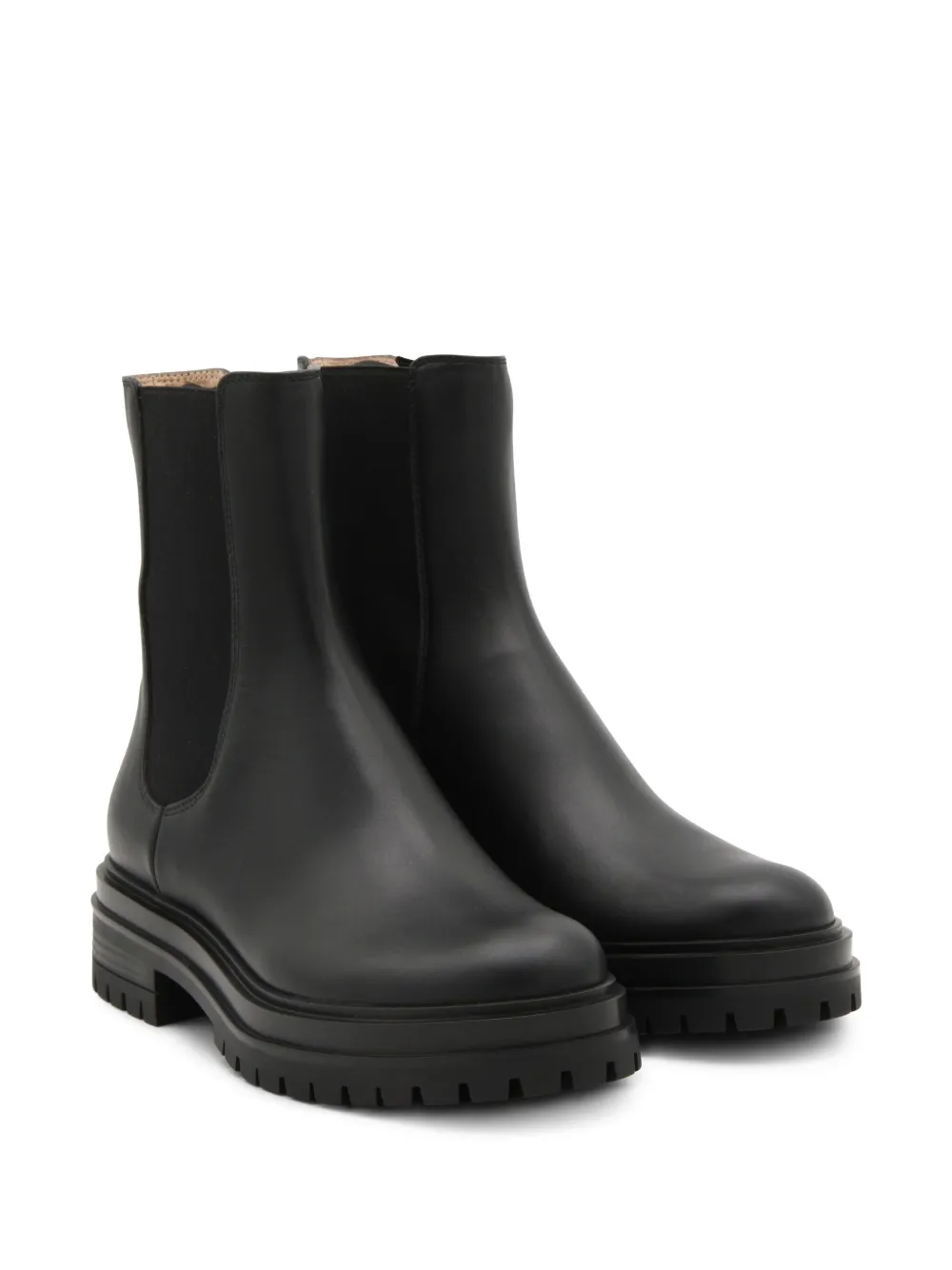 Gianvito Rossi leather Chelsea boots Black