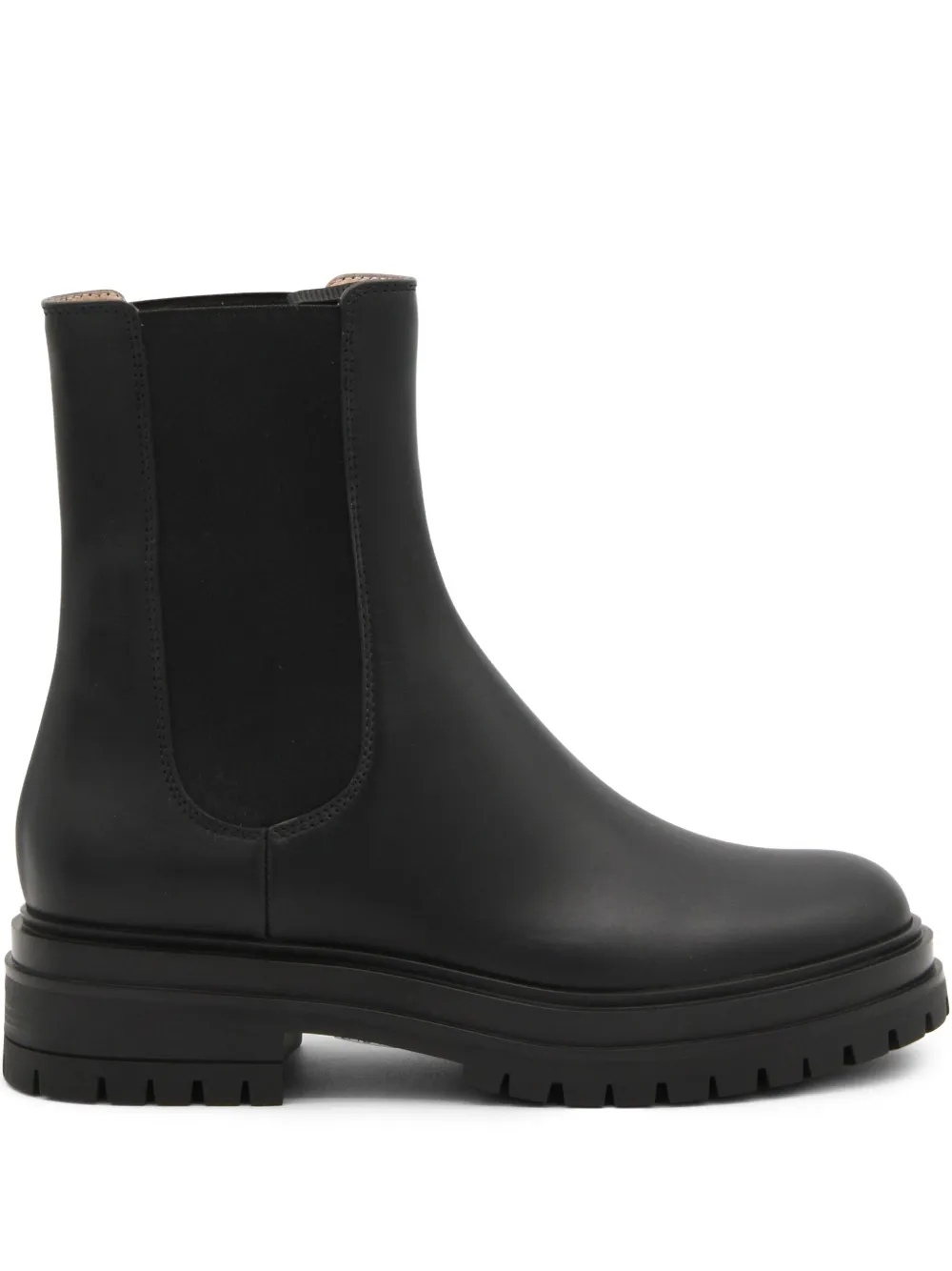 Gianvito Rossi leather Chelsea boots Black