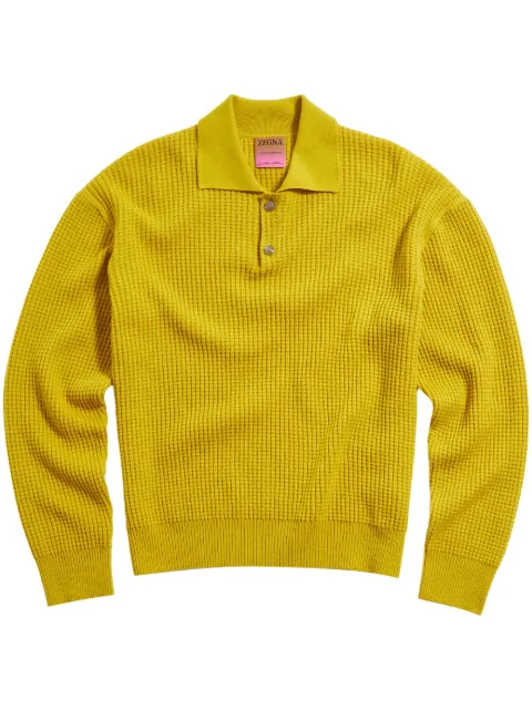 Zegna x The Elder Statesman Oasi cashmere polo shirt