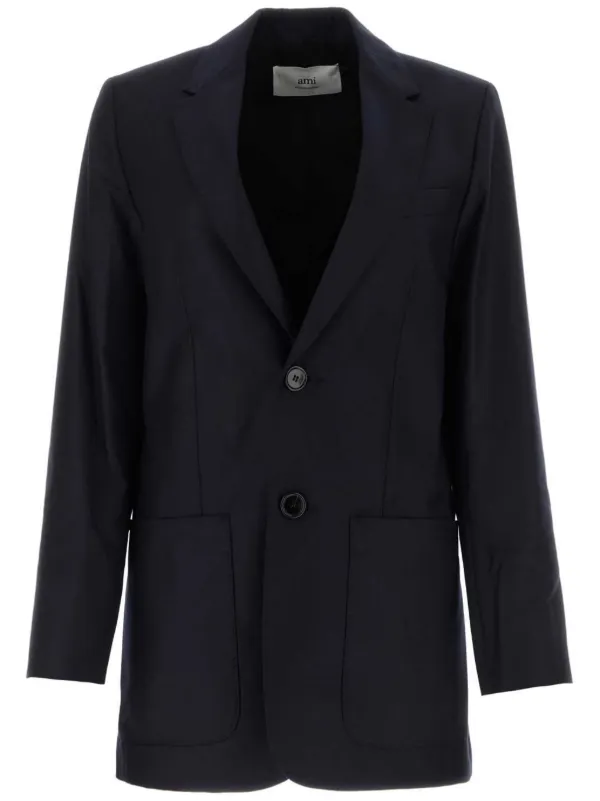 【関税込み】AMI PARIS Single-breasted wool blazer 20247941_54995643_600.jpg