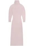 AMI Paris elbow-patch knitted maxi dress - Pink