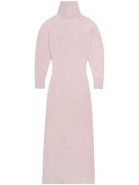 AMI Paris elbow-patch knitted maxi dress