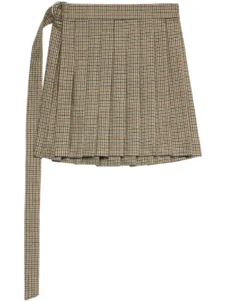 アミパリス ami paris pleated wool miniskirt AMI Paris virgin-wool Skater Skirt | Black | FARFETCH