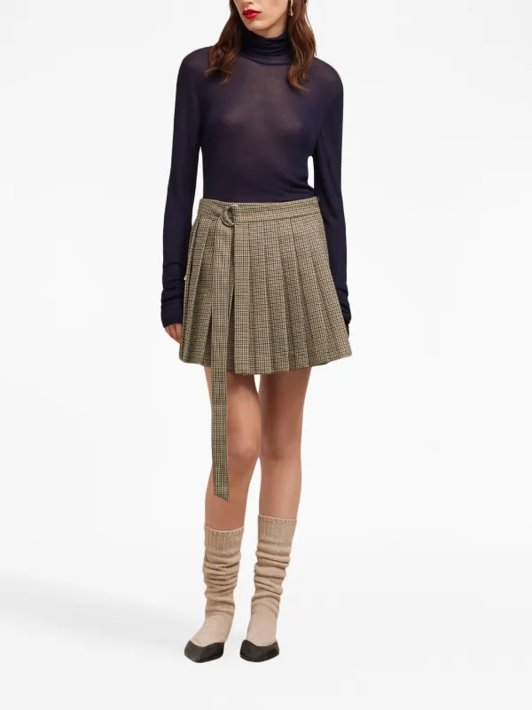スカート AMI PARIS PLEATED SKIRT AMI PARIS Belted pleated crepe maxi skirt | NET-A-PORTER