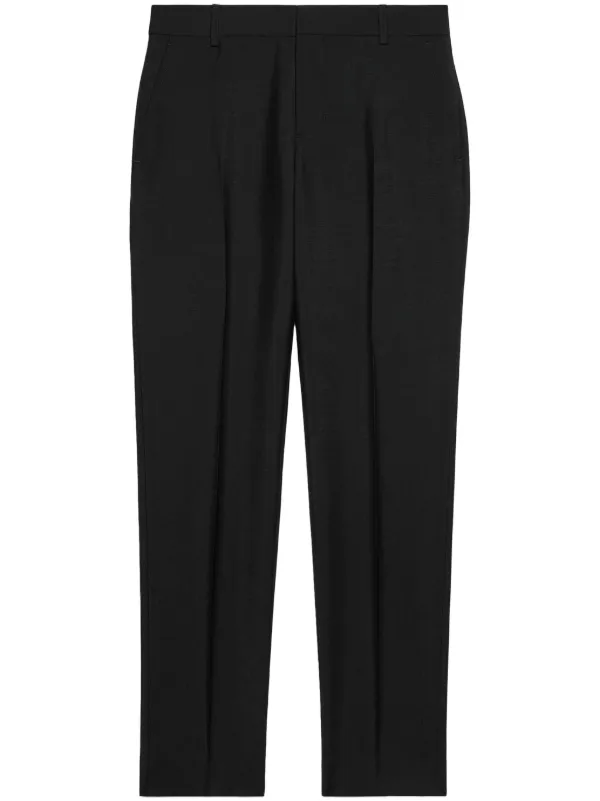 Ami Paris High-waist Tailored Trousers in Black