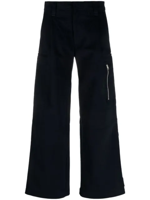 AMI Paris wide-leg cotton trousers