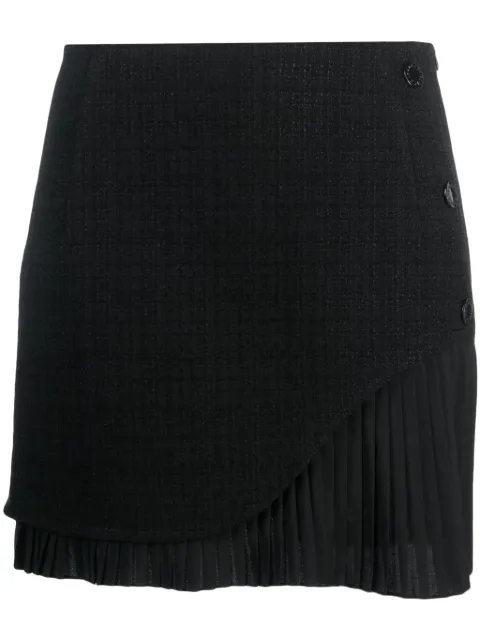 SANDRO Alexy tweed pleated miniskirt