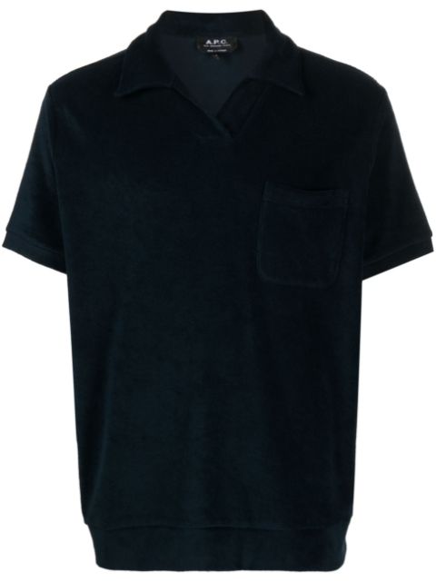 A.P.C. Agustino terry-fleece polo shirt Men