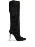 Paris Texas Holly 105mm crystal-embellished boots - Black