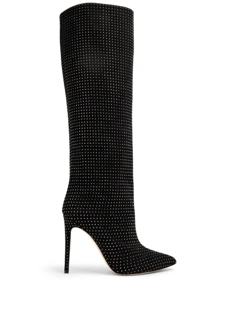Paris Texas Holly 105mm crystal-embellished boots