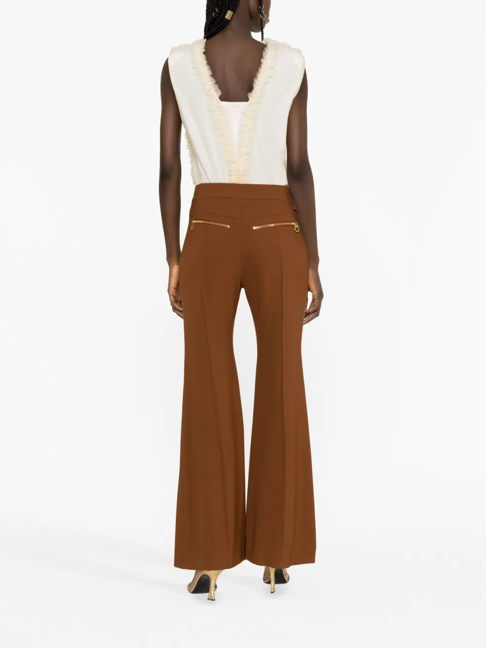 TWINSET Ruffled sequinembellished Bodysuit Farfetch