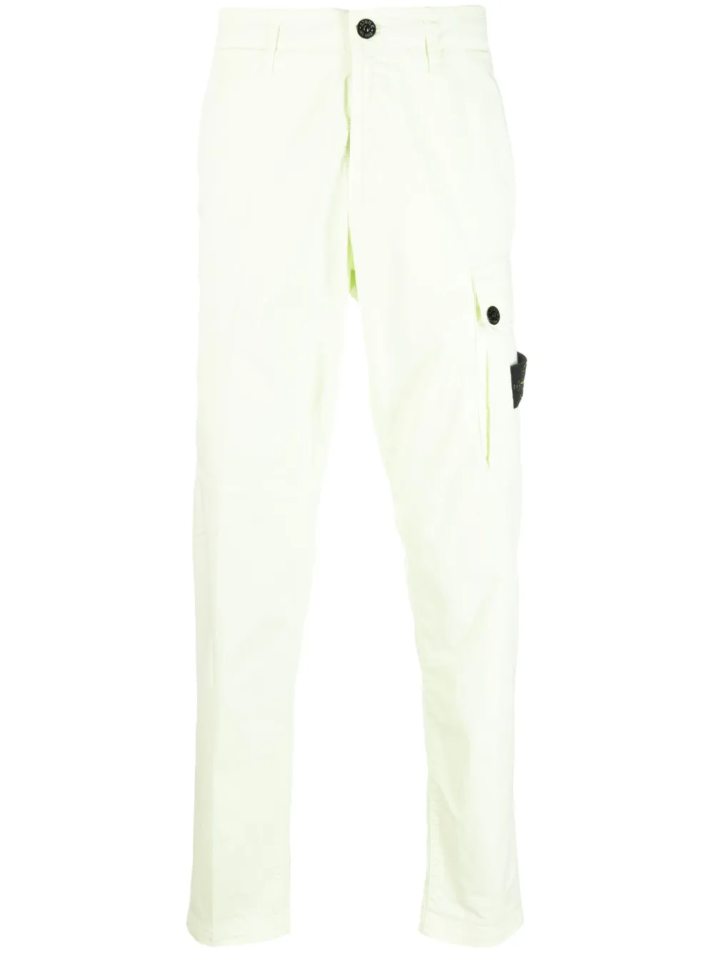 Stone Island Compass badge slim-fit trousers | Green | Image 1