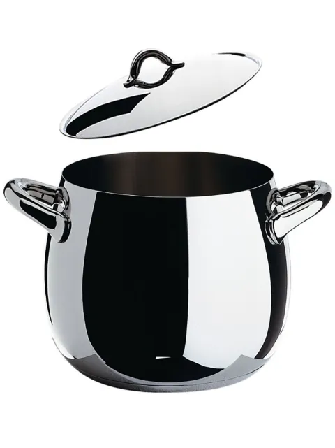 Alessi matching-lid stainless-steel pot