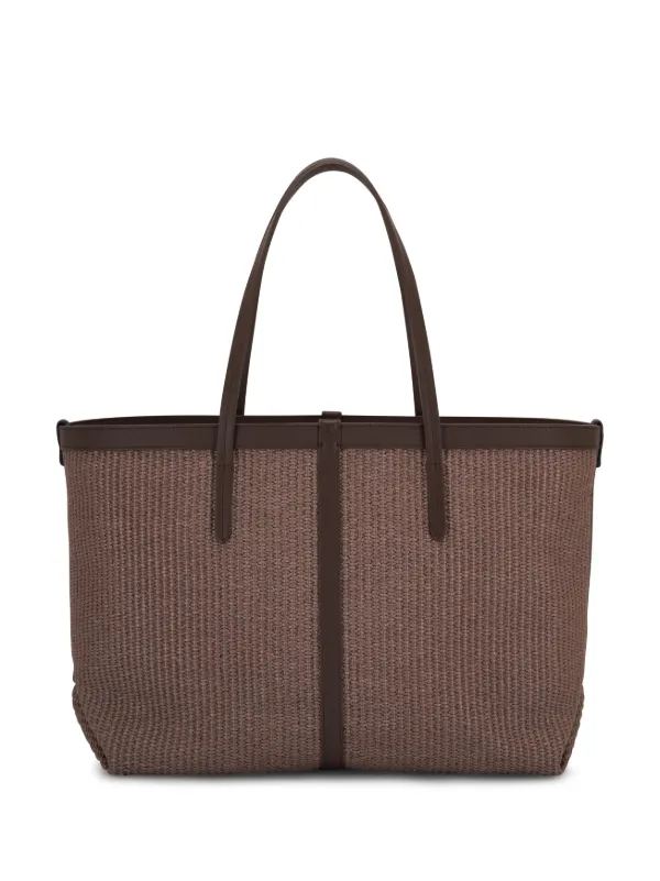 Bolso best sale shopper tejido