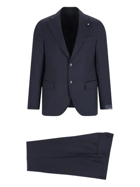 Lardini 울 싱글 브레스티드 수트