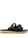Suicoke Moto logo-patch slides - Black