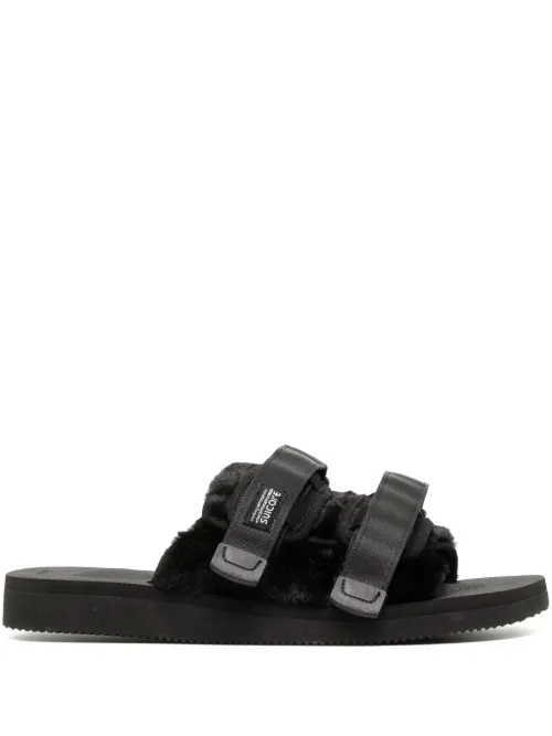 Claquettes Moto à patch logo - Suicoke - Modalova
