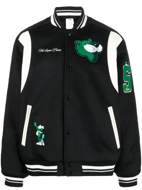 Veste bomber à détail de patch - PUMA - Modalova