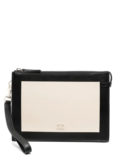 Valentino Garavani Vlogo two-tone clutch