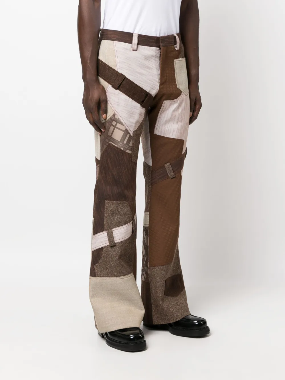 Moschino Flared broek Bruin