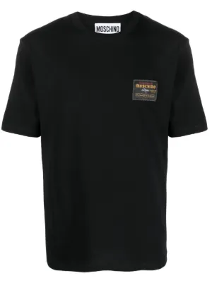 Maison Margiela distorted-logo Cotton T-shirt | Black | FARFETCH RO
