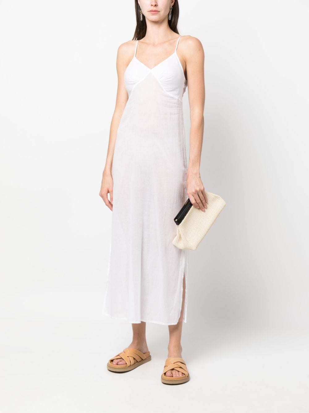 Gimaguas Semi-doorzichtige mini-jurk - Wit