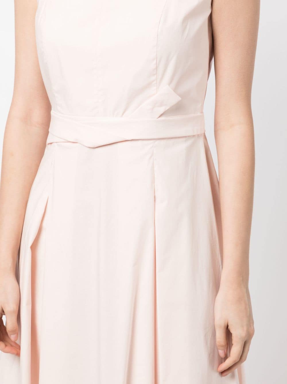 Shop Paule Ka Pleated A-line Dress In Pink