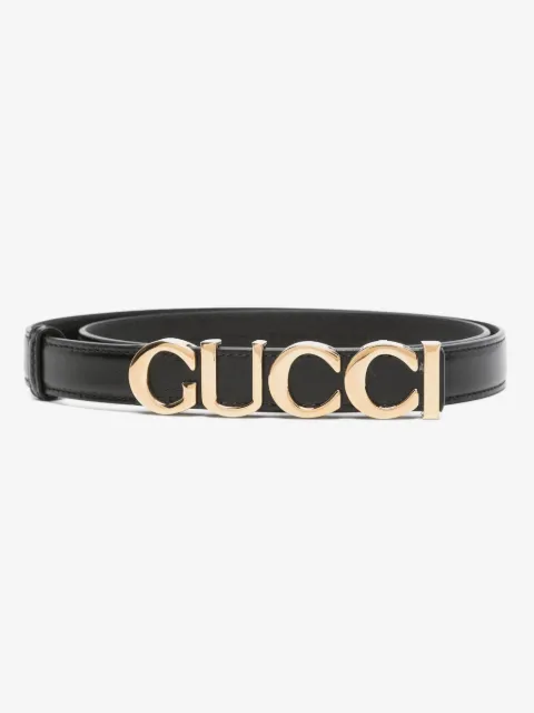 Gucci cinturón fino con hebilla del logo
