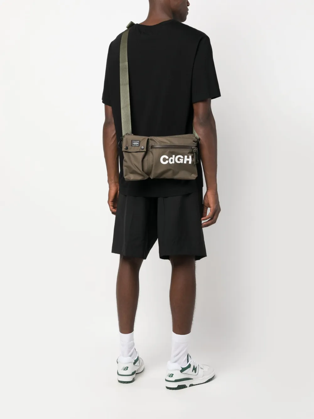 Comme Des Garçons Homme x Porter-Yoshida & Co heuptas met logoprint - Groen